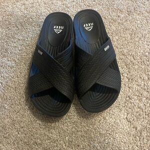 Reef black sandals
